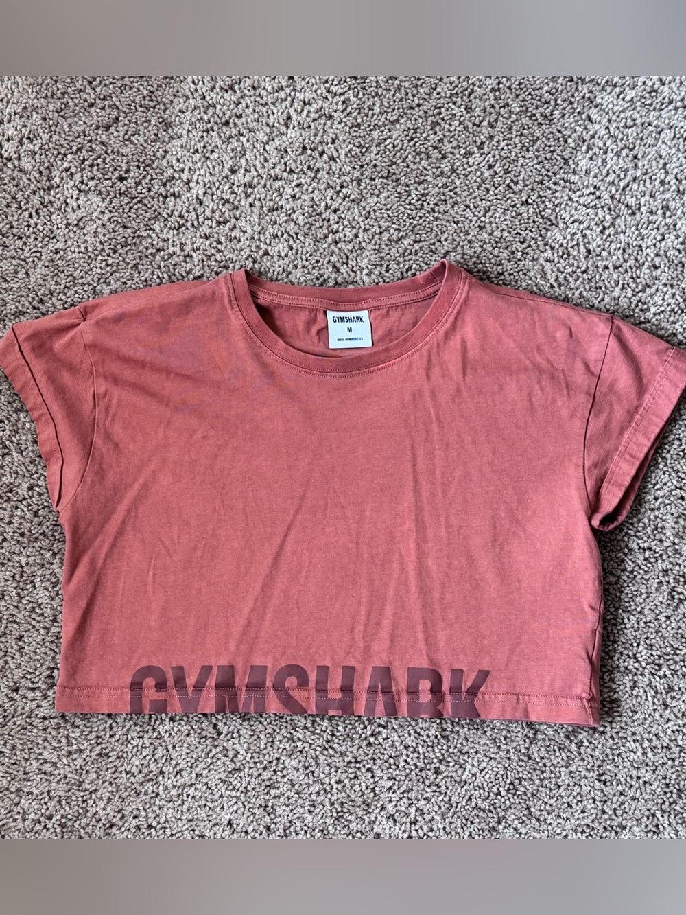 Gymshark Dusty Rose Cropped Tee